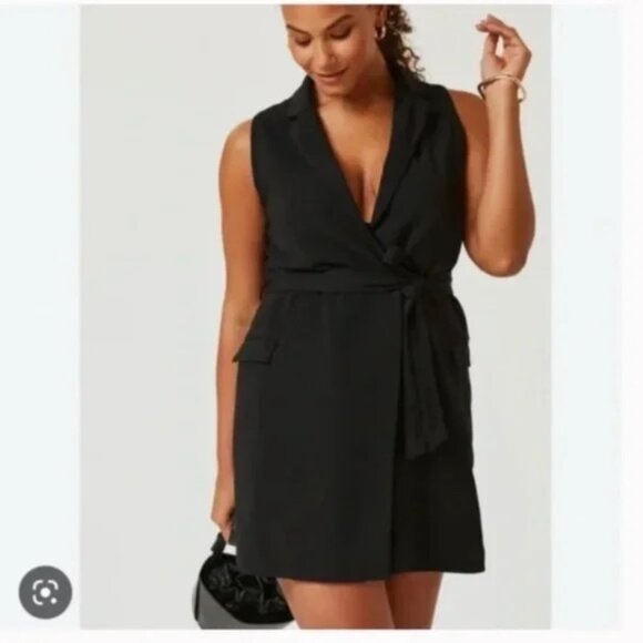 Anthropologie Sleeveless Vest Wrap Mini Dress – Plus 2X (NWT) - Picture 3 of 4